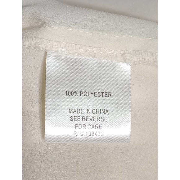 MODCLOTH Cream Ivory Top Flutter sleeve Blouse - Picture 7 of 7